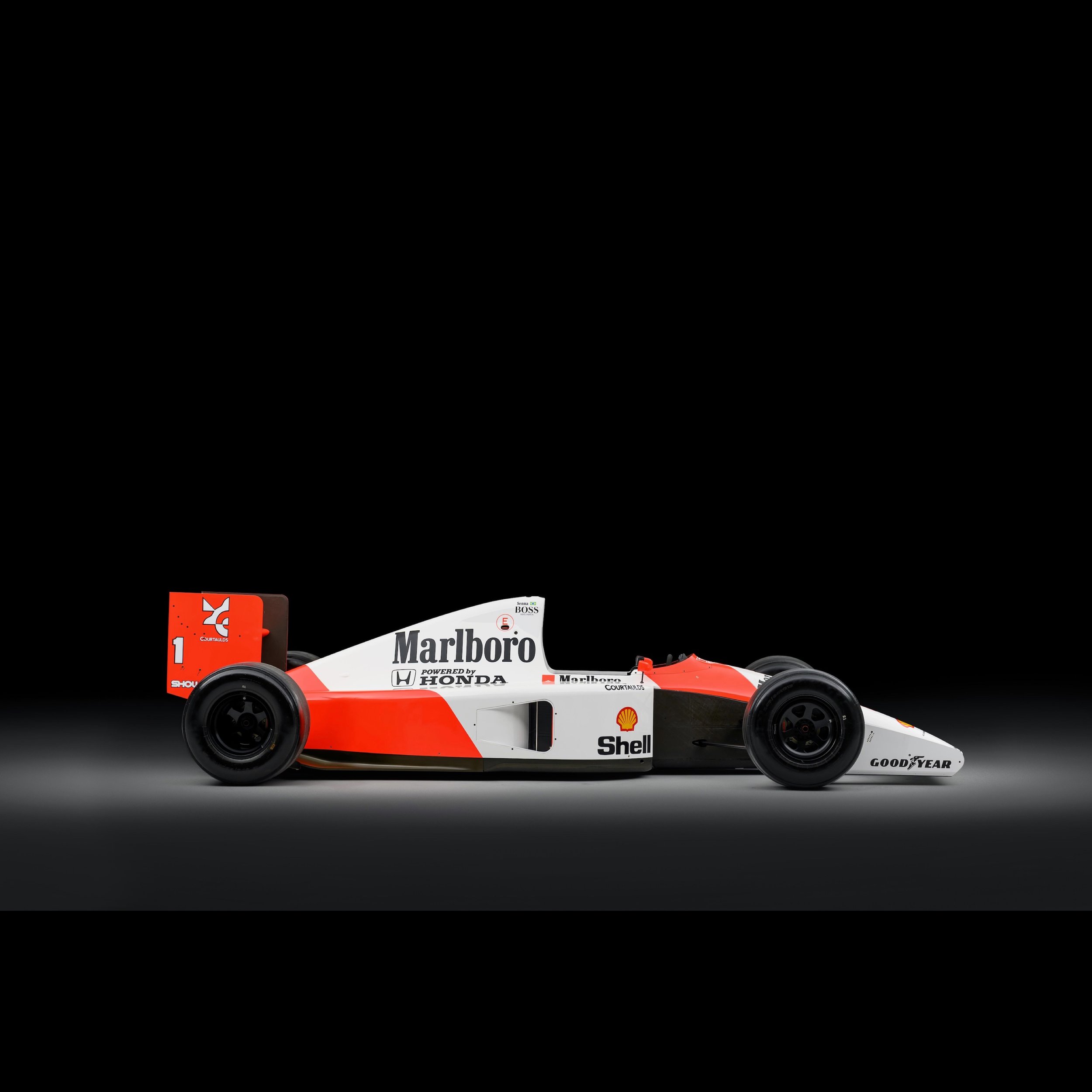 The 1991 Brazilian Grand Prix winning McLaren MP4/6